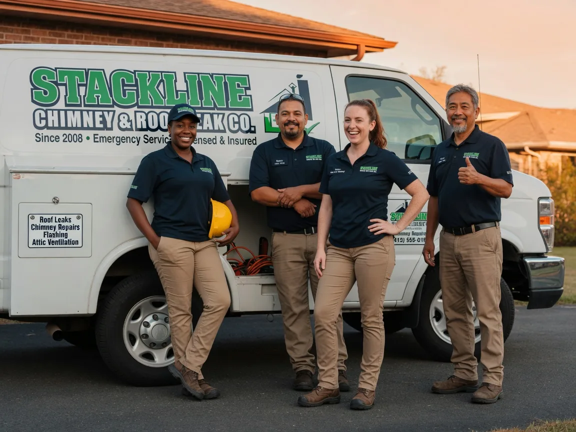 Chimney flashing repair company in Caroleen, NC